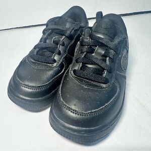 Kids Nike Black Air Force 1 Sneakers